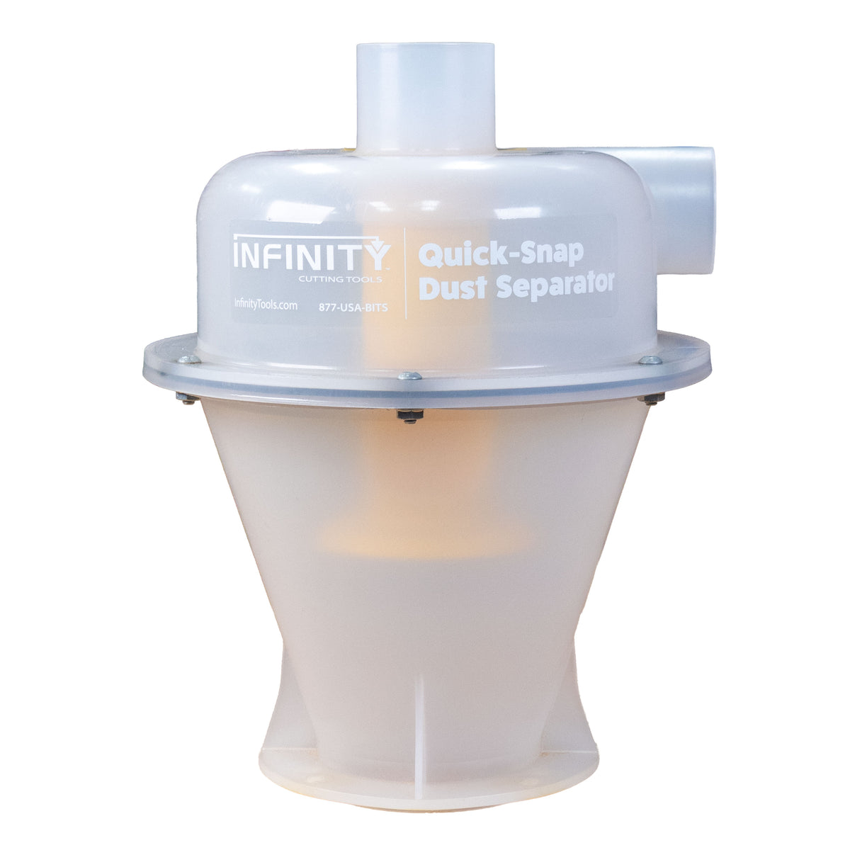 Quick snap dust separator on a white background.