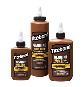 Titebond glue on a white background
