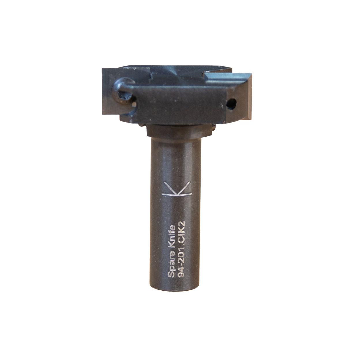 Infinity Tools Insert-Pro Mini Spoilboard Surfacing and Rabbeting Router Bit back view on white background