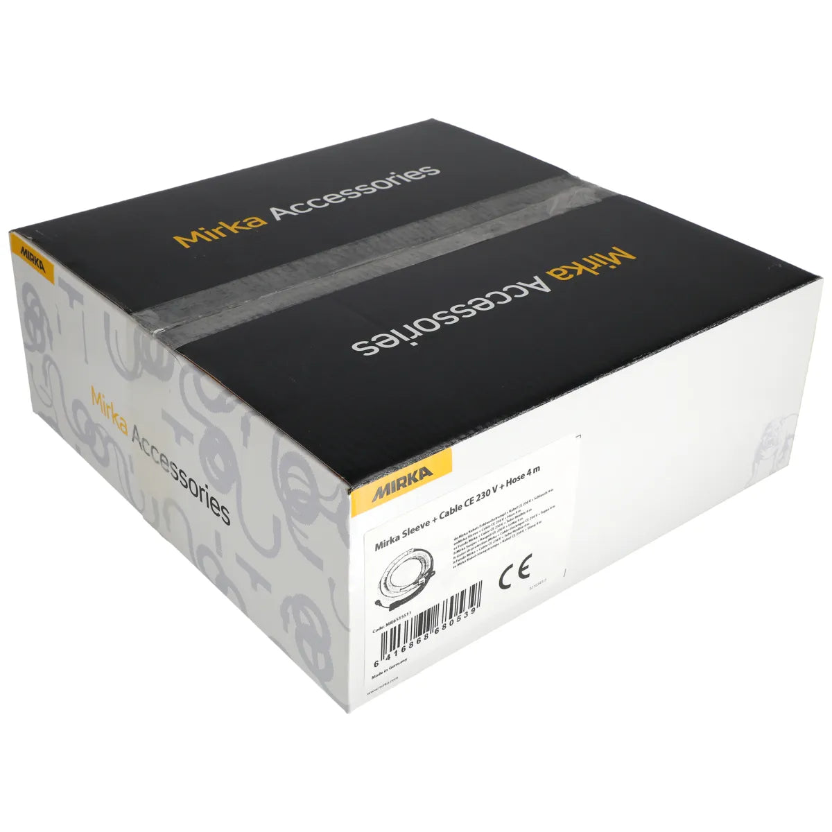 Mirka coaxial vacuum hose in its retail packaging