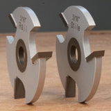 3/16 inch rail and stile router bit set for woodworking on wooden surface