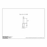 Technical drawing of a straight router bit with precise dimensions and item number 01-128.