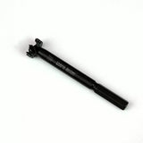 Woodworking Forstner drill bit with hex shank on white background