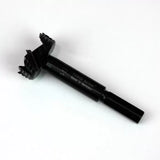 Forstner drill bit for woodworking on white background, sharp cutting edges visible.