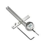 Digital measuring gauge on a white background