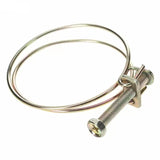 Stainless steel wire hose clamp for dust collection woodworking tools