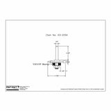 Technical drawing of 23-215A router bit with shaft, bearing, and measurements diagrammed.