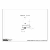 Technical drawing of straight router bit with bearing, labeled item 35-850, woodworking tool.