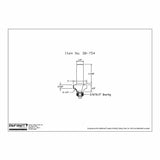 Technical drawing of router bit with measurements and 3/16x1/2 inch bearing details.