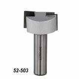 Carbide slot cutter router bit with straight shank, labeled 52-503, for woodworking.
