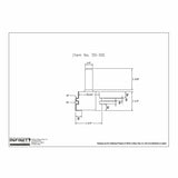 Technical drawing of woodworking router bit, item number 55-501, with detailed dimensions.