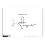 Technical drawing of router bit with detailed dimensions and labels, item number 55-502.