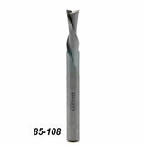Spiral upcut router bit for woodworking, sharp carbide cutting tool, model 85-108