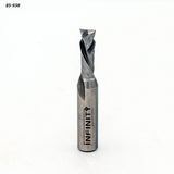 Carbide spiral router bit for woodworking, single tool on white background with product code 85-938.