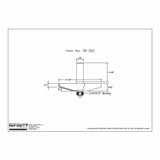 Technical drawing of router bit with dimensions, bearing, and labeled item number 90-502.