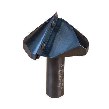 Infinity Tools Insert-Pro 91° Miterfold Router Bit on a white background.
