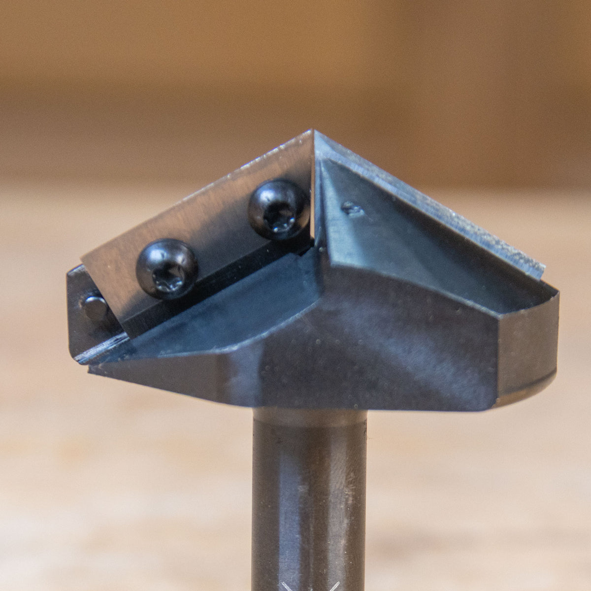 Replacement Insert Pro Router Bit Blade shown installed on router bit 94-301