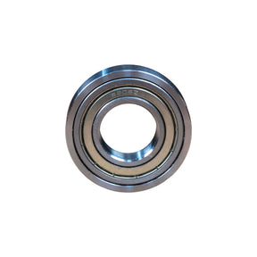 Close-up of metal ball bearing for woodworking router and power tool applications