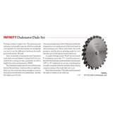 Stacked dado blade set with sharp carbide teeth, ideal for precise woodworking cuts