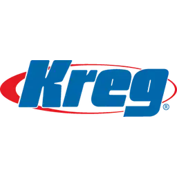 Blue Kreg logo with red oval, associated with woodworking tools and accessories